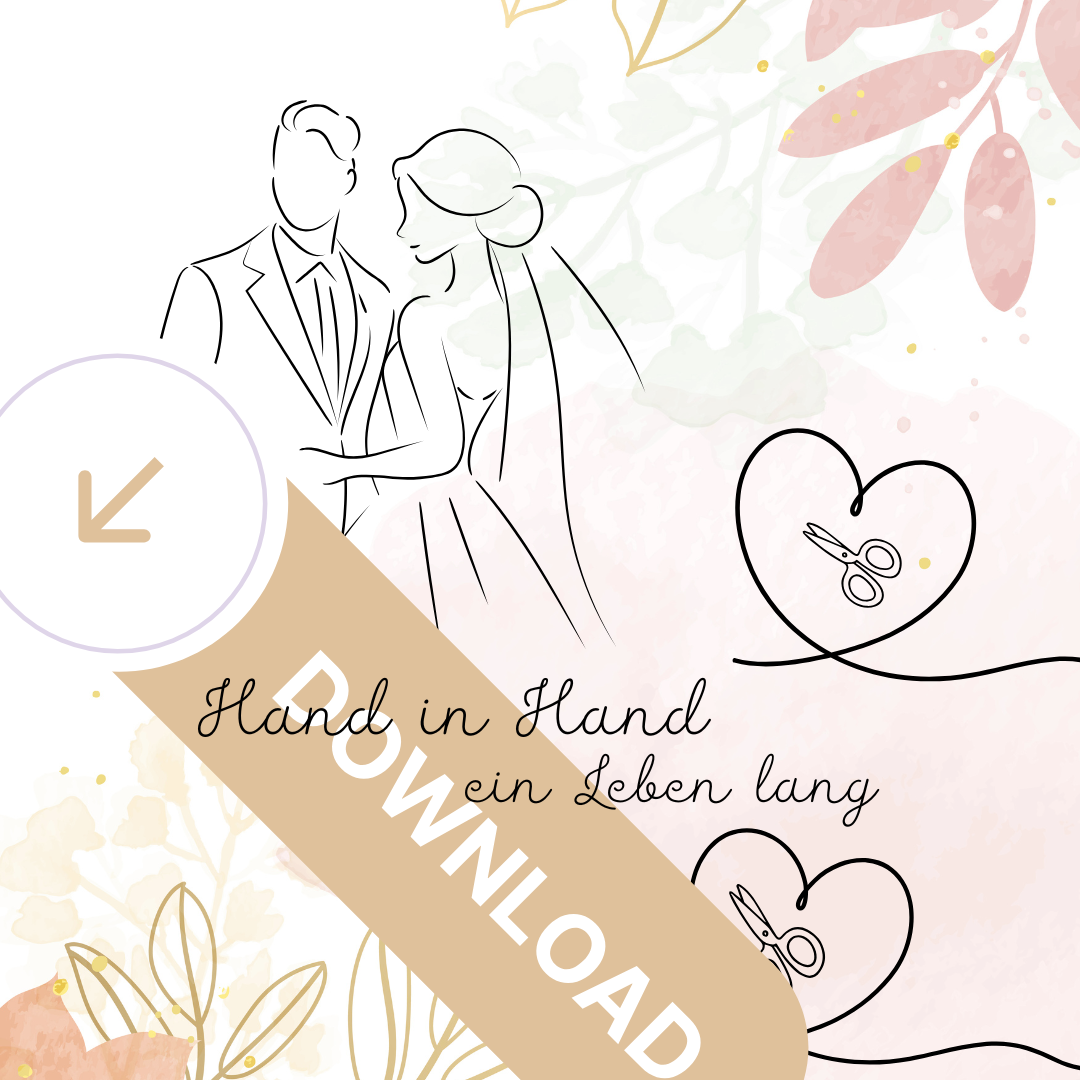 Hochzeitskarte Geldgeschenk Detail mit ausgeschnittenen Herzformen zum Einlegen von Geldscheinen